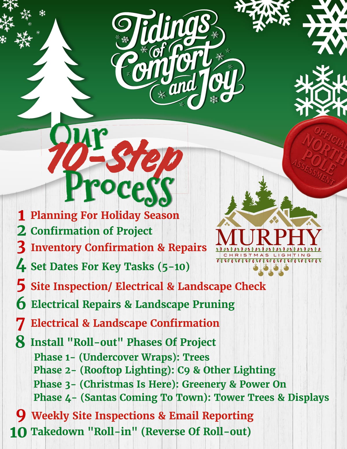 Commercial 10 Step Process To Your Holiday Lighting Project