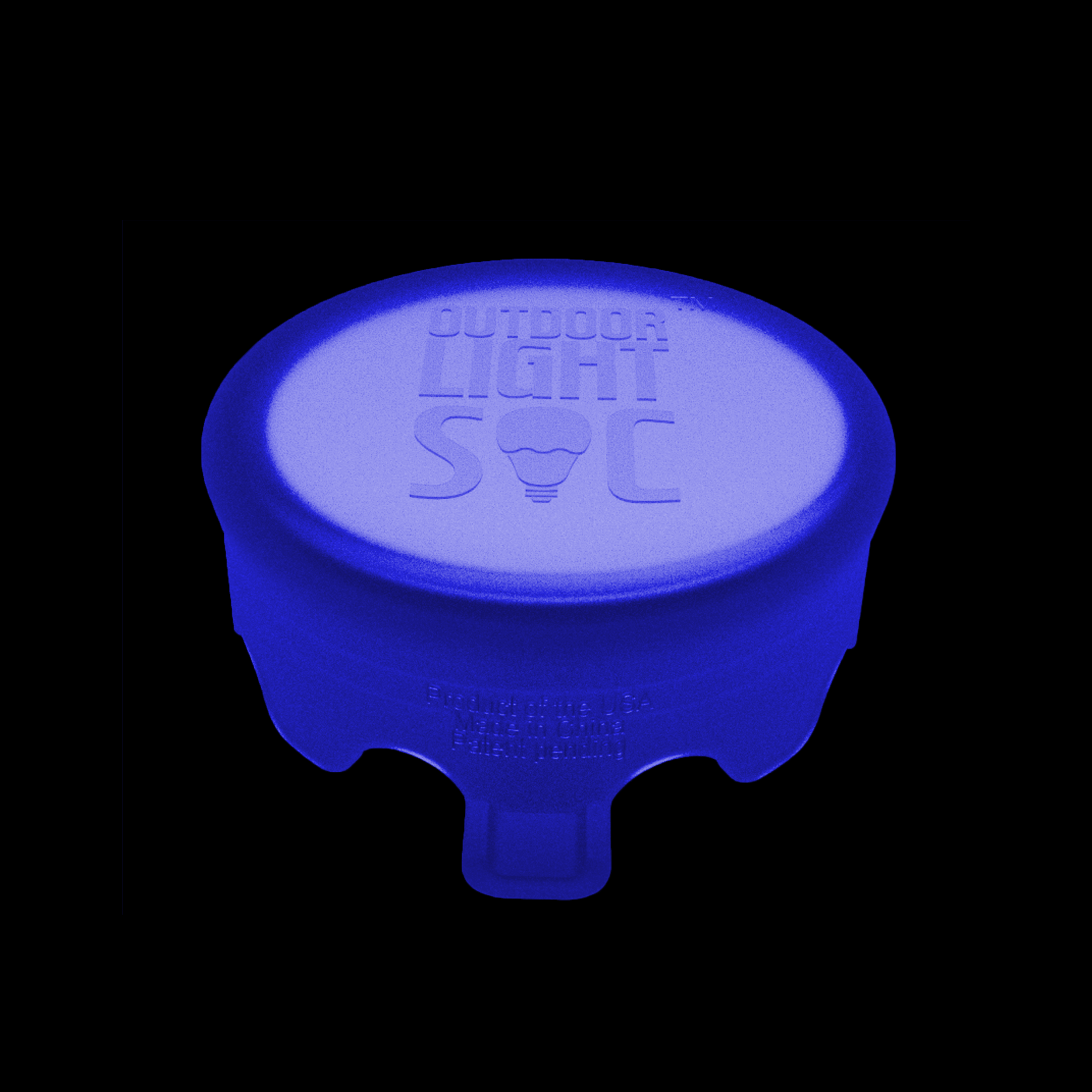 3-3.5" Blue Outdoor Light Soc (Pre-Order)