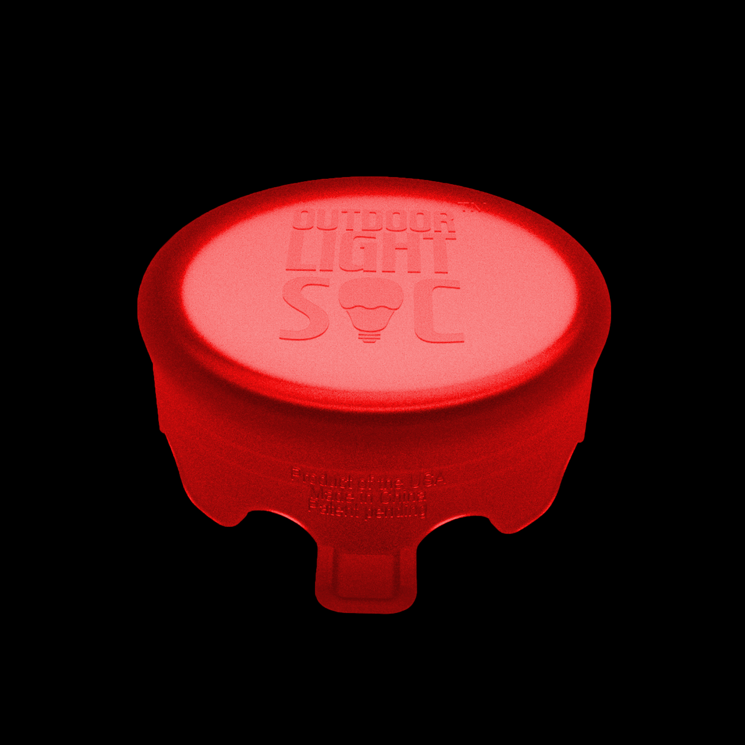 3-3.5" Red Outdoor Light Soc (Pre-Order)